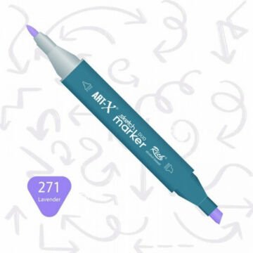 ART-X Çift Uçlu Sketch Marker Kalem 271 Lavender
