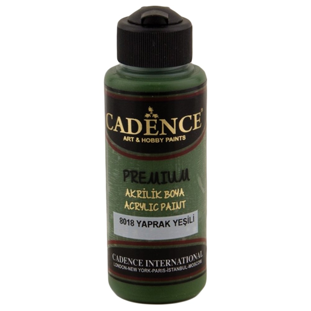 Cadence Premium Akrilik Boya 120ml 8018 Yaprak Yeşili
