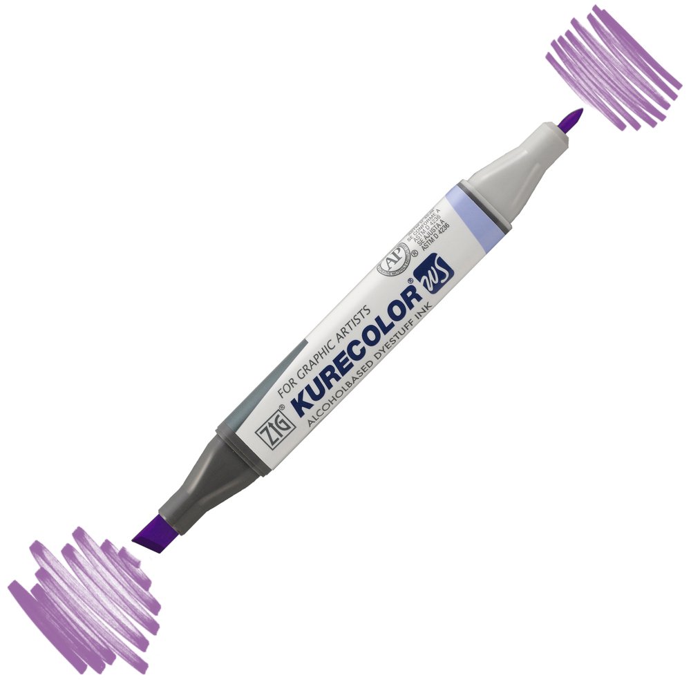 Zig Kurecolor Kc3000 Twin S Marker Kalem 634 Light Violet