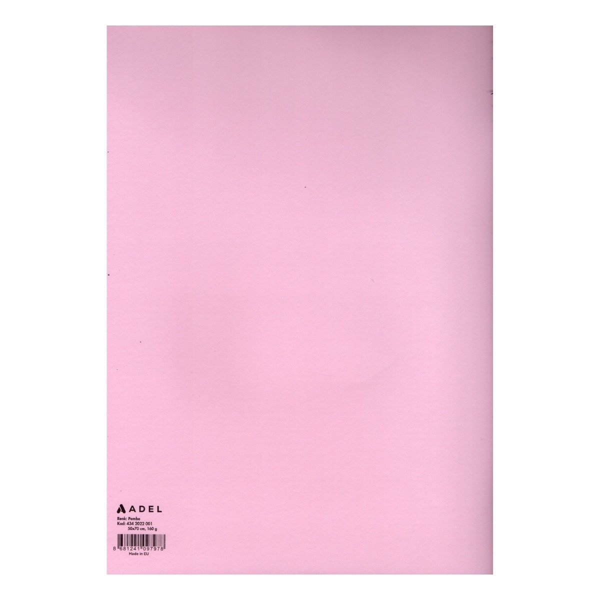 Adel Fon Kartonu 160gr 50x70cm Pembe