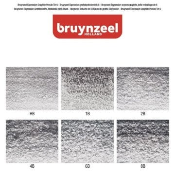 Bruynzeel Expression Graphite Dereceli Karakalem Seti 6lı (Yeni Ambalaj)
