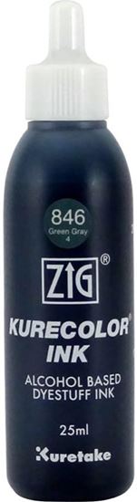 Zig Kurecolor Ink Alkol Bazlı Mürekkep 25ml 846 Green Gray 4