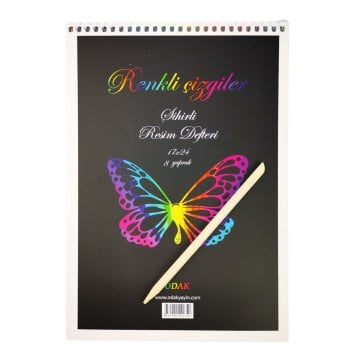 Odak Sihirli Kazıma Kağıdı ve Kalemi 17x24 8li