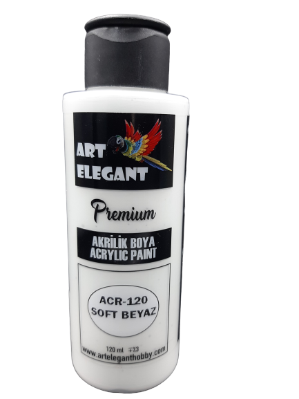 Art Elegant Akrilik Boya 120ml Acr-120 Soft Beyaz