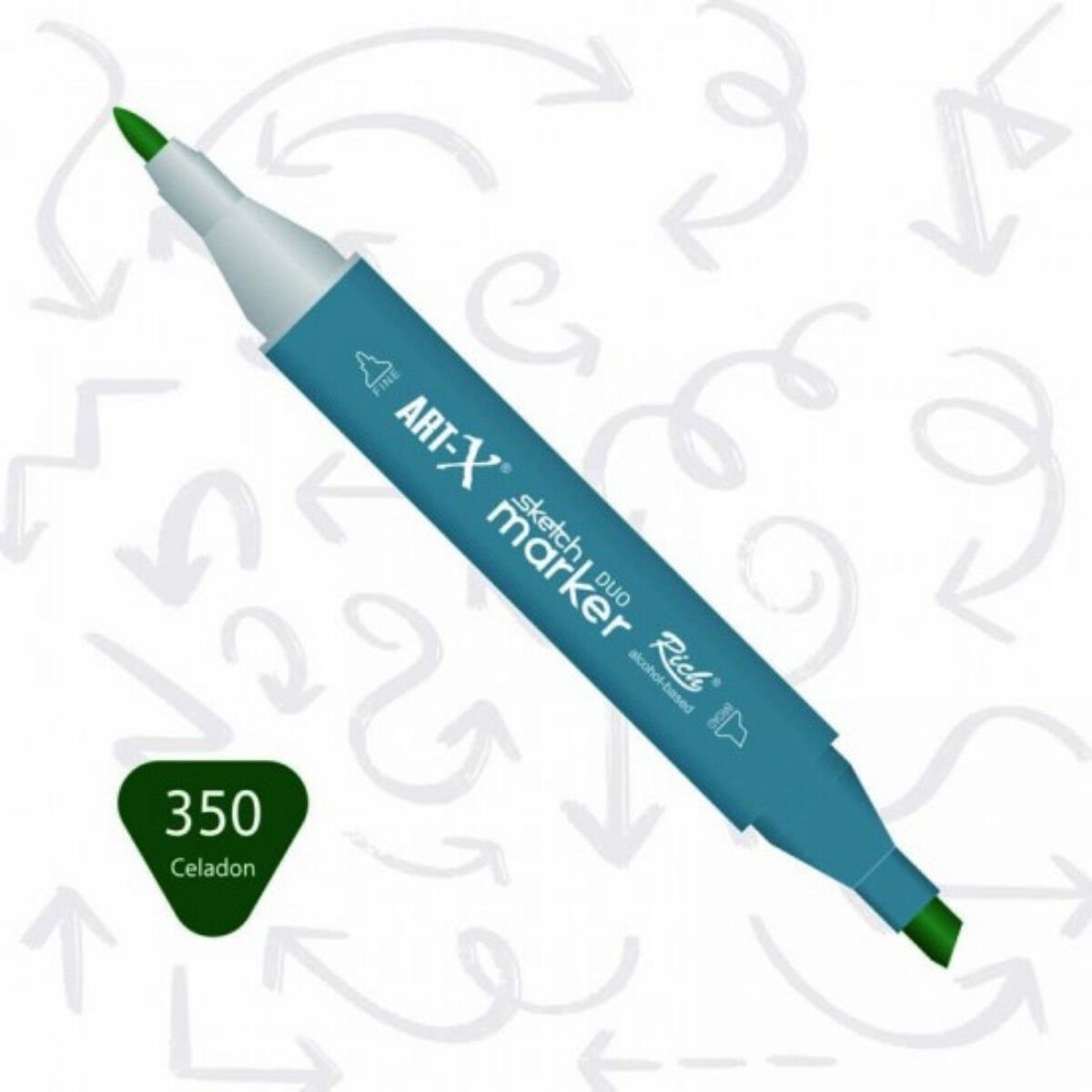 ART-X Çift Uçlu Sketch Marker Kalem 350 Celadon