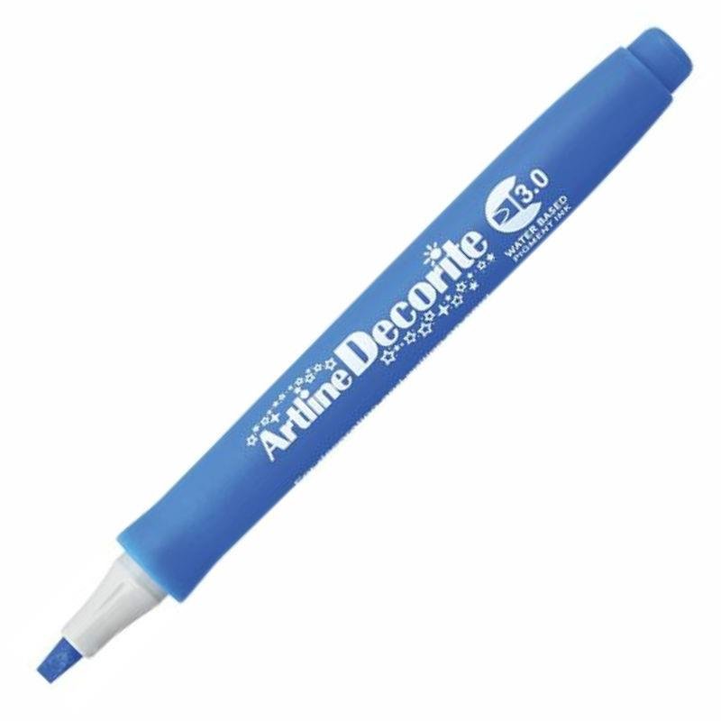 Artline Decorite Marker Kalem Düz Kesik Uç 3.0 Blue