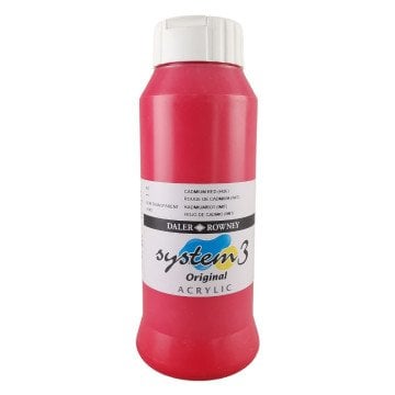Daler Rowney System 3 Akrilik Boya 1000ml 503 Cadmium Red Hue
