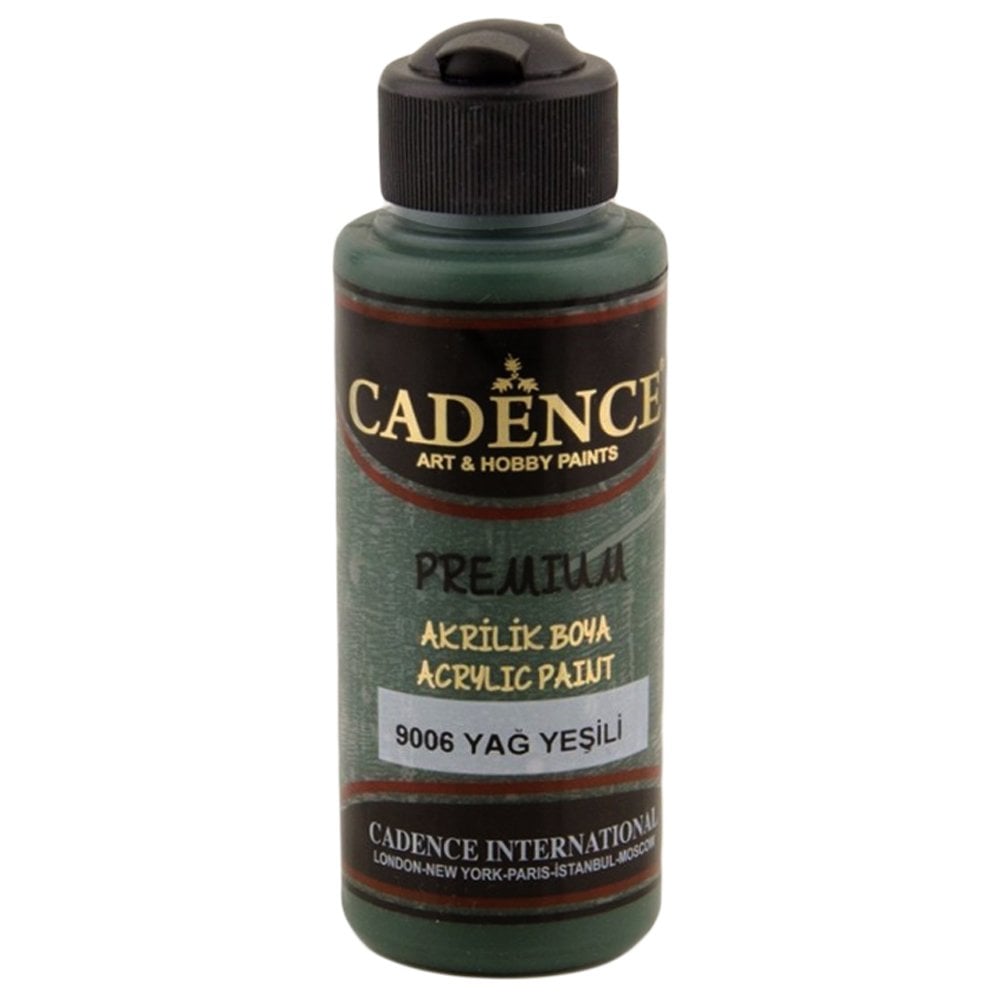 Cadence Premium Akrilik Boya 120ml 9006 Yağ Yeşili