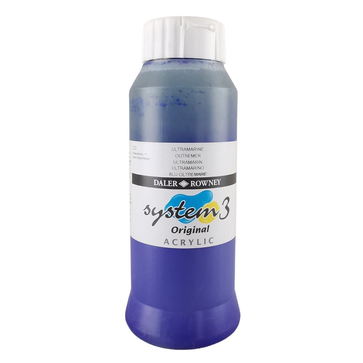 Daler Rowney System 3 Akrilik Boya 1000ml 123 Ultramarine