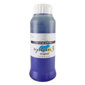 Daler Rowney System 3 Akrilik Boya 1000ml 123 Ultramarine