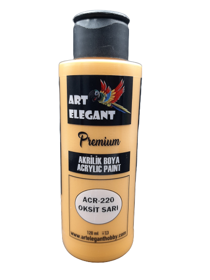 Art Elegant Akrilik Boya 120ml Acr-220 Oksit Sarı