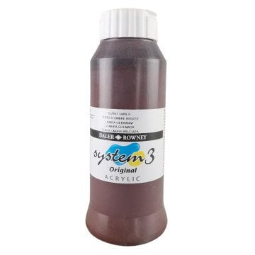 Daler Rowney System 3 Akrilik Boya 1000ml 223 Burnt Umber