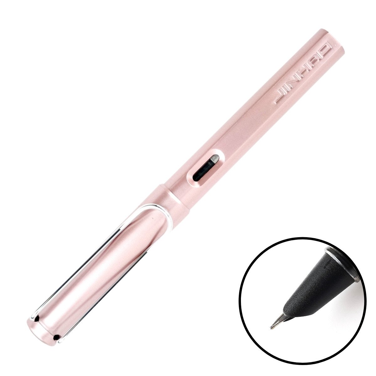 Jinhao Dolma Kalem Extra Fine Metalik Pembe