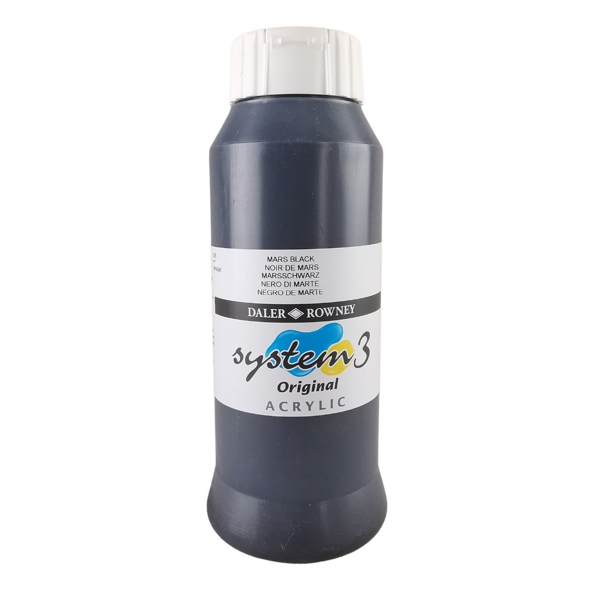 Daler Rowney System 3 Akrilik Boya 1000ml 036 Mars Black