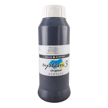 Daler Rowney System 3 Akrilik Boya 1000ml 036 Mars Black