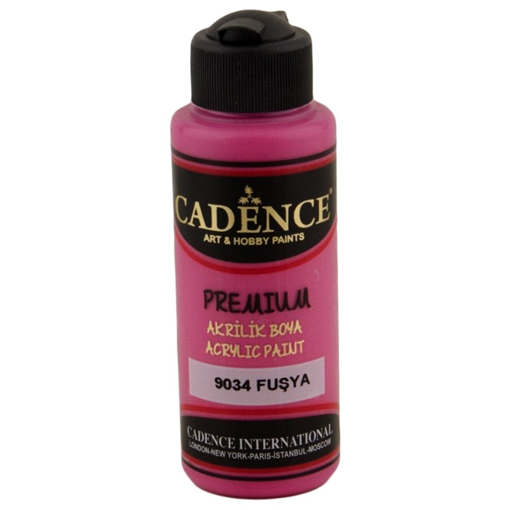 Cadence Premium Akrilik Boya 120ml 9034 Fuşya