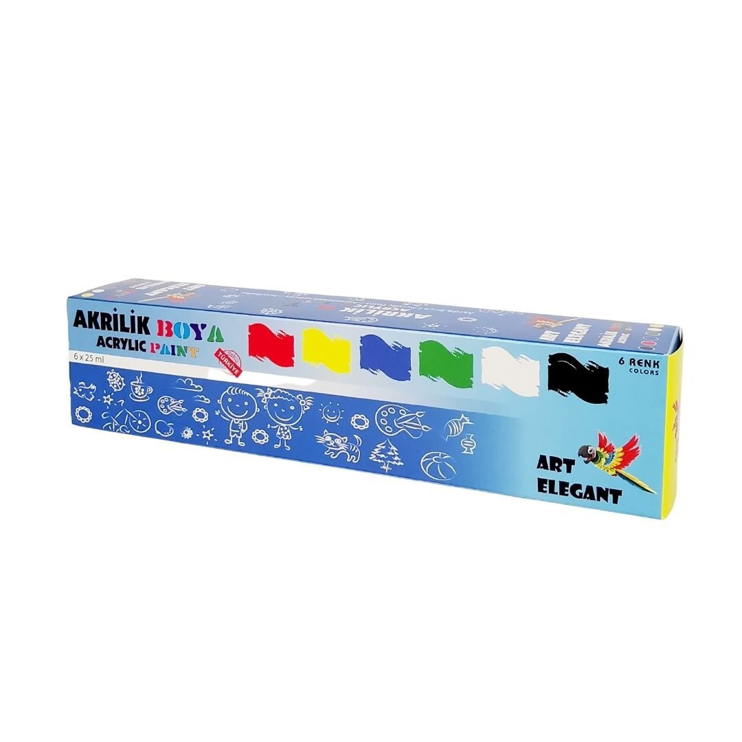 Art Elegant 6 Renk Akrilik Boya 25ml