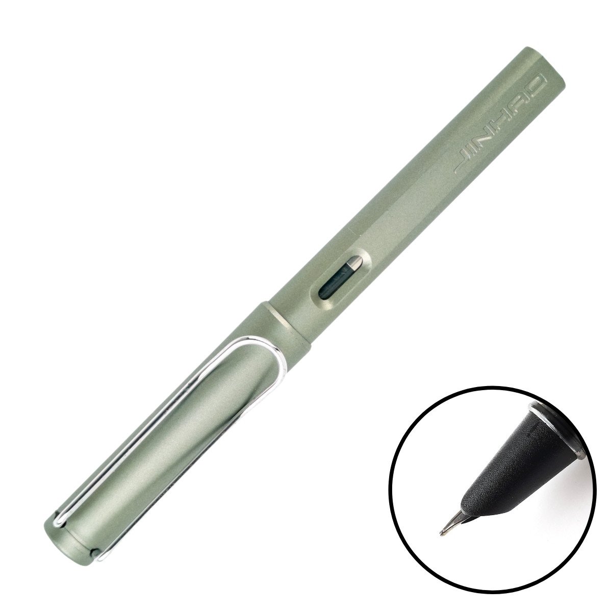 Jinhao Dolma Kalem Extra Fine Metalik Gri