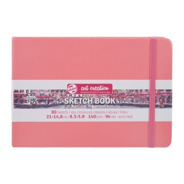Talens Art Creation Eskiz Bloğu Sert Kapak A5 140gr 14,8x21cm Coral Red 80yp