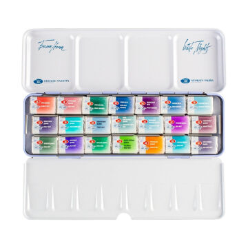 St. Petersburg White Nights Sulu Boya Tablet Seti 21x2.5ml Metal Kutu