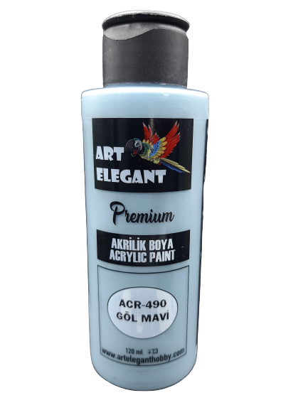 Art Elegant Akrilik Boya 120ml Acr-490 Göl Mavi