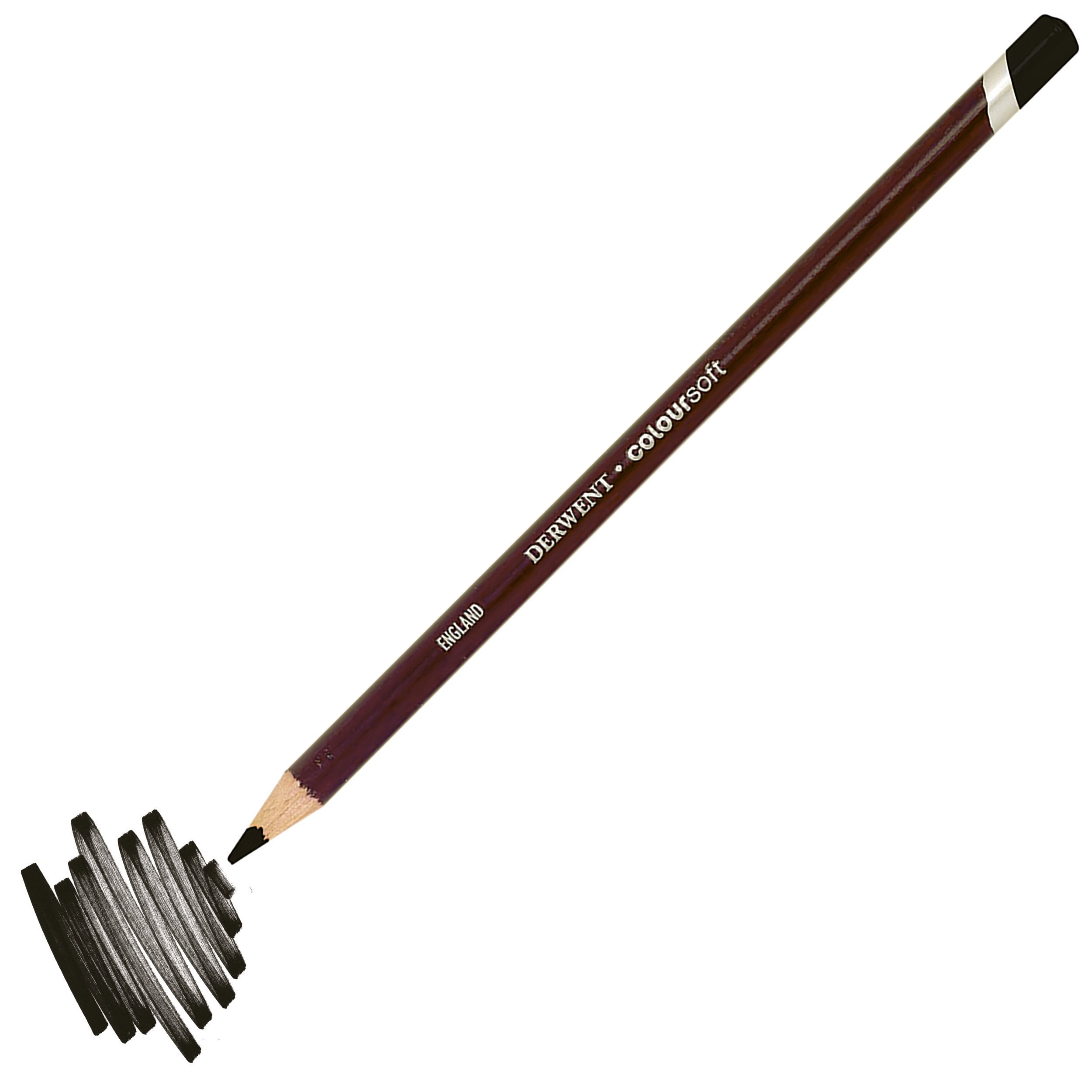 Derwent Coloursoft Kuru Boya Kalemi C650 Siyah Black