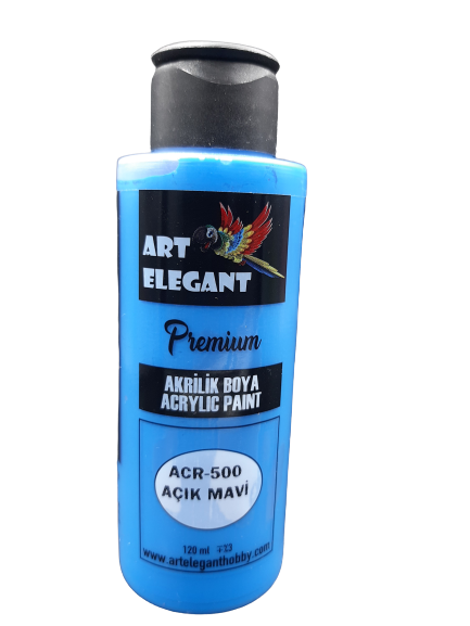 Art Elegant Akrilik Boya 120ml Acr-500 Açık Mavi