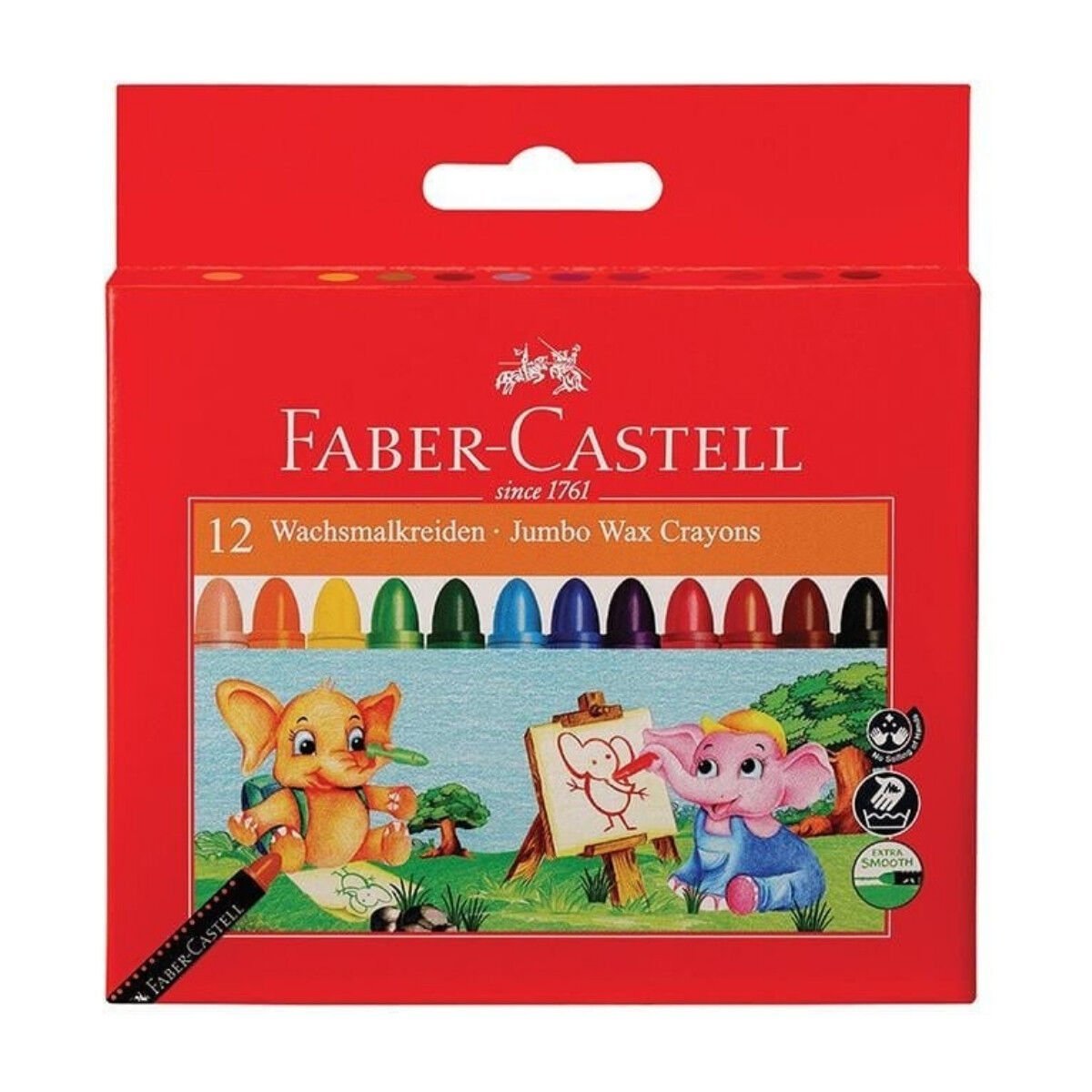 Faber Castell Wax Crayons Mum Boya 12 Renk 120040