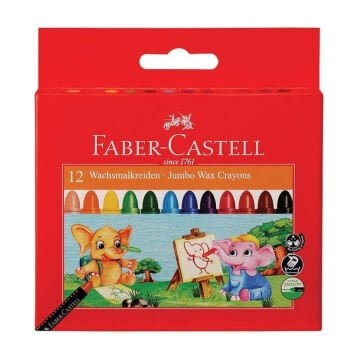 Faber Castell Wax Crayons Mum Boya 12 Renk 120040