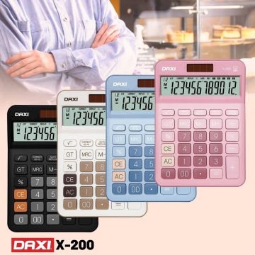 Daxi Hesap Makinesi Black Edition 12 Haneli X-200