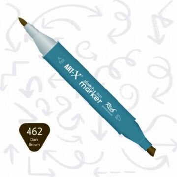 ART-X Çift Uçlu Sketch Marker Kalem 462 Dark Brown