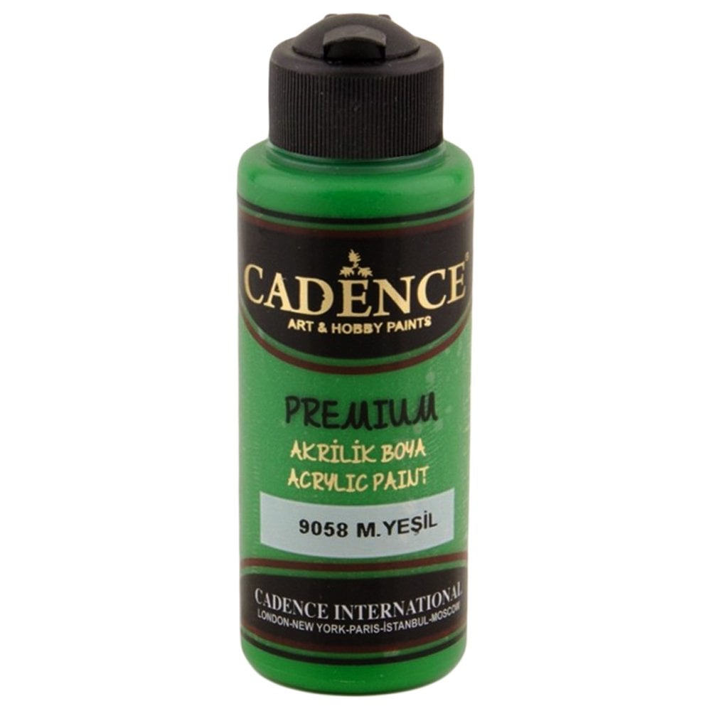 Cadence Premium Akrilik Boya 120ml 9058 M. Yeşil
