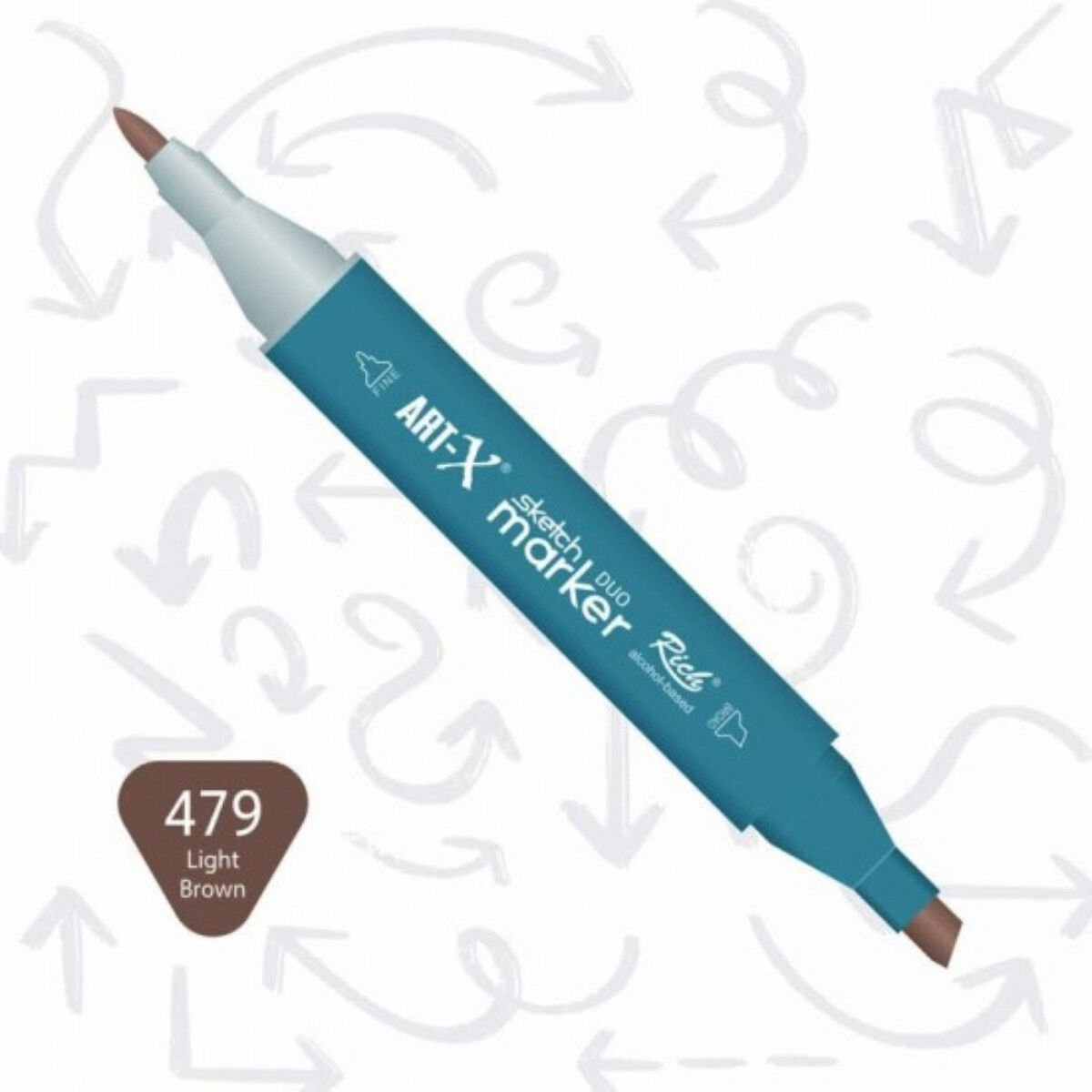 ART-X Çift Uçlu Sketch Marker Kalem 479 Light Brown