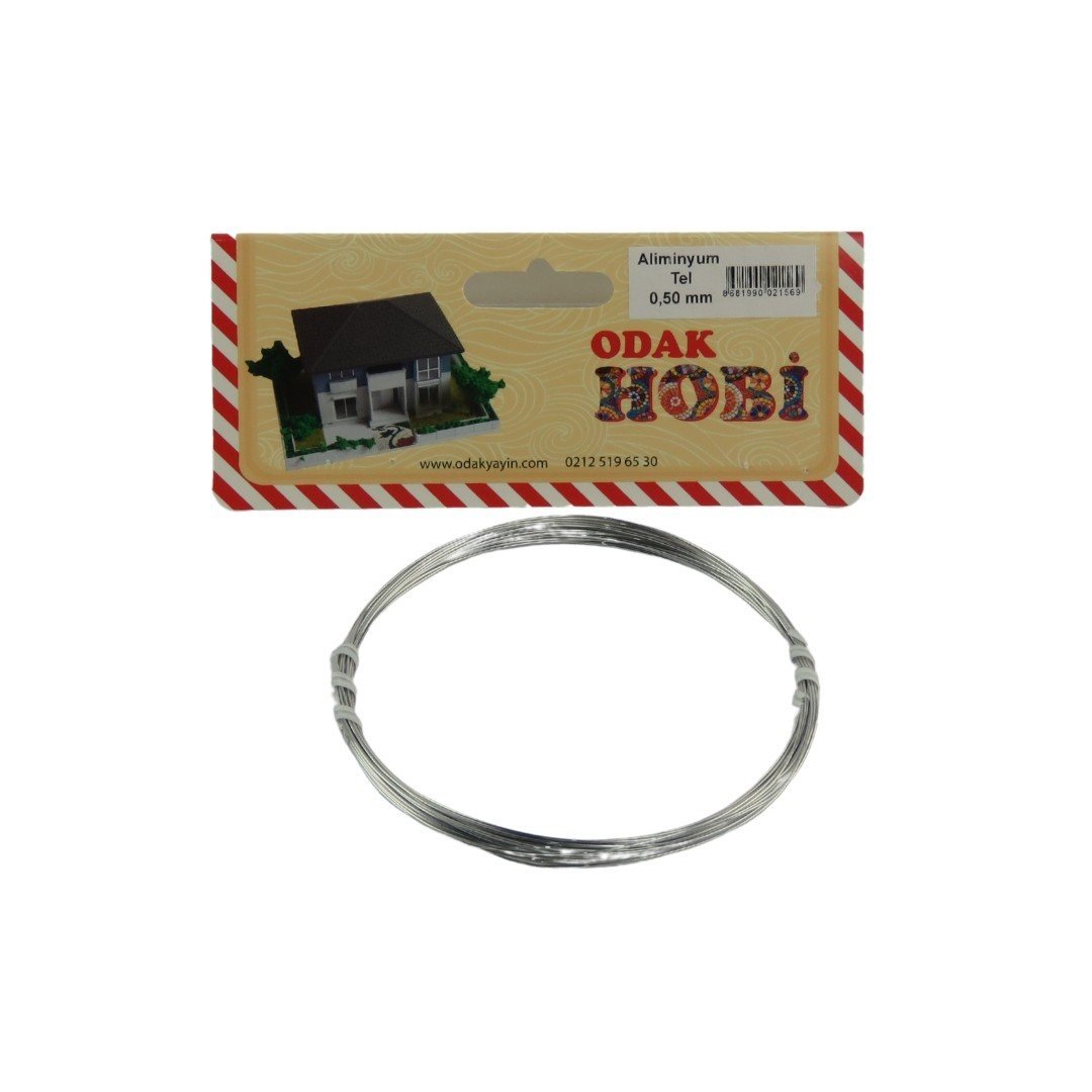 Odak Hobi Alüminyum Tel Gümüş 0.50mmx6mt Paket