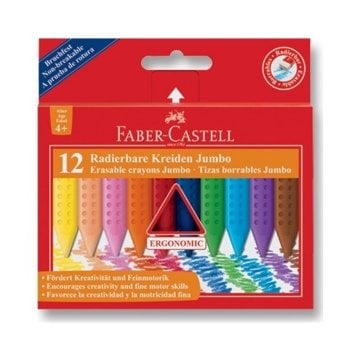 Faber Castell Mum Boya Jumbo 12 Renk Silinebilir