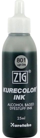 Zig Kurecolor Ink Alkol Bazlı Mürekkep 25ml 801 Light Gray