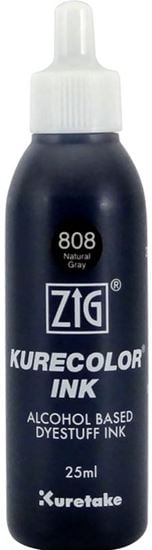 Zig Kurecolor Ink Alkol Bazlı Mürekkep 25ml 808 Natural Gray
