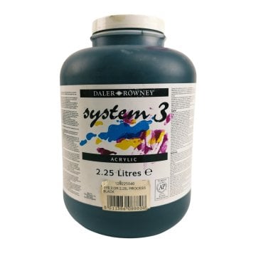 Daler Rowney System 3 Akrilik Boya 2250ml 040 Process Black