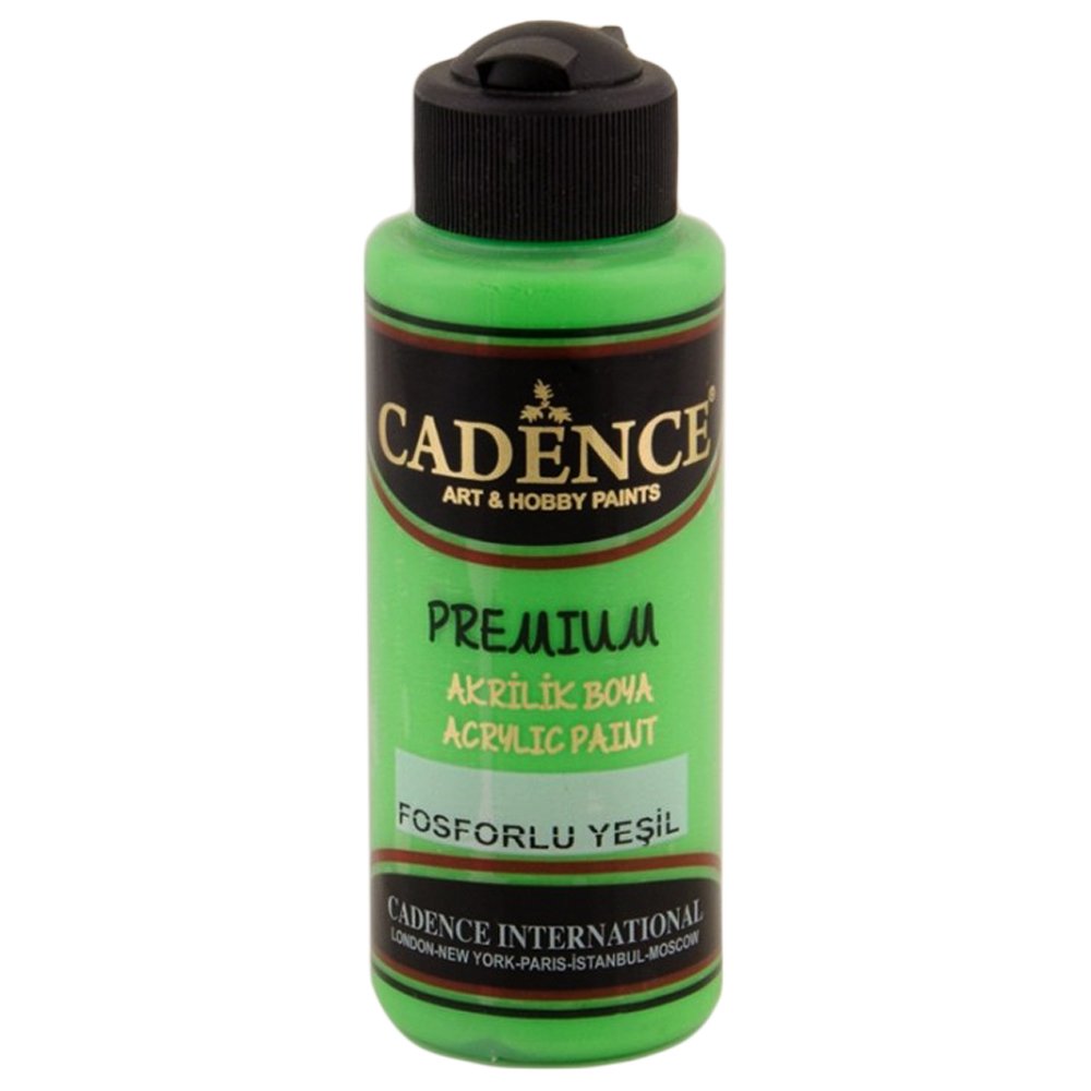 Cadence Premium Akrilik Boya 120ml Fosforlu Yeşil