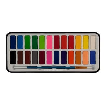 Keep Smiling Sulu Boya Seti 24lü Metal Kutu