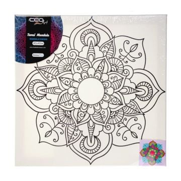 Ceo Art Tuval Mandala 40x40cm Gonca