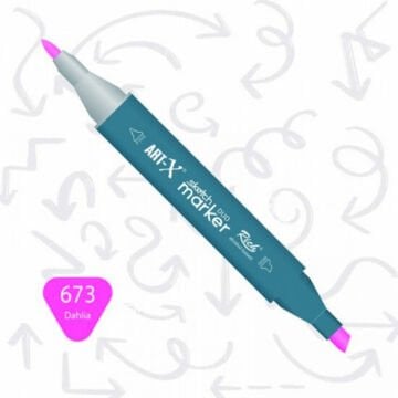 ART-X Çift Uçlu Sketch Marker Kalem 673 Dahlia