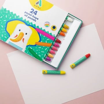 Adel Yağlı Pastel Boya Seti 24 Renk