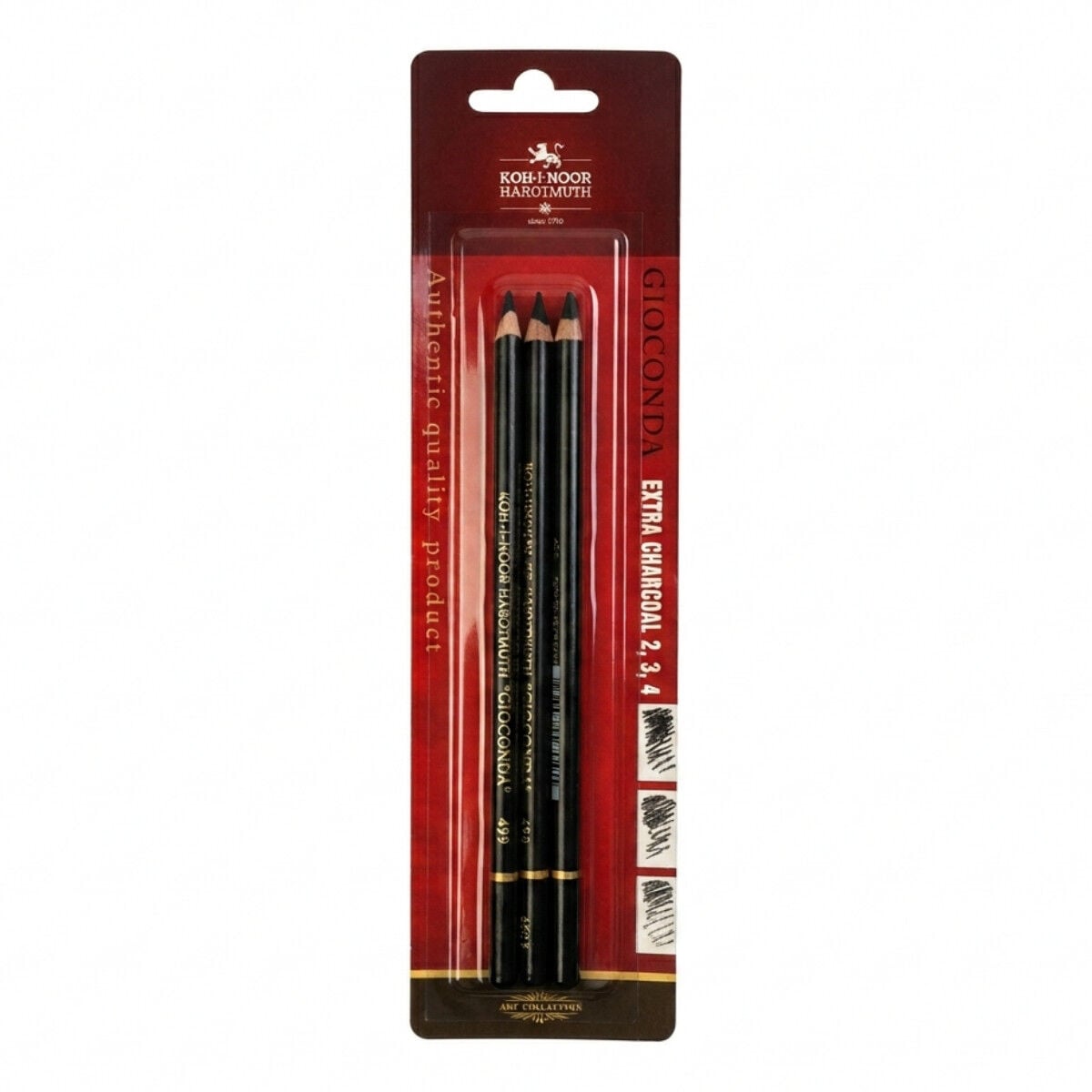 Koh-i Noor Gioconda Black Charcoal Siyah Kömür Kalem Seti 8811/2-3-4