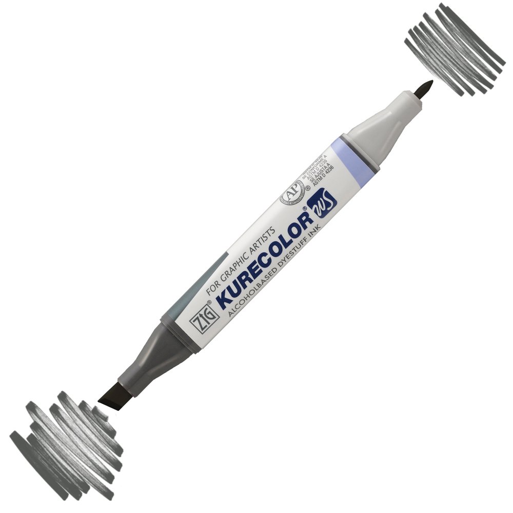 Zig Kurecolor KC3000 Twin S Marker Kalem 838-839 Mid Gray