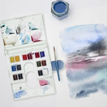 Winsor Newton Cotman Compact Set 14lü Yarım Tablet Sulu Boya Seti