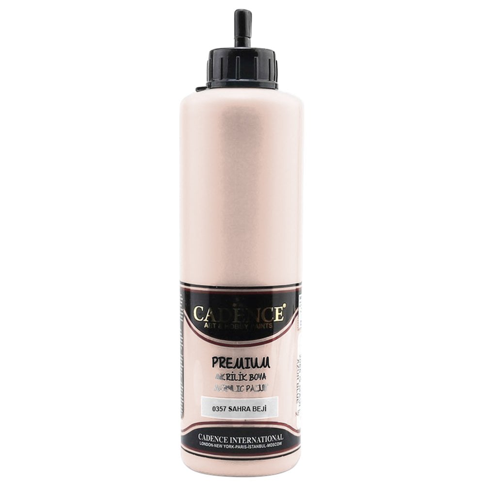 Cadence Premium Akrilik Boya 500ml 0357 Sahra Beji