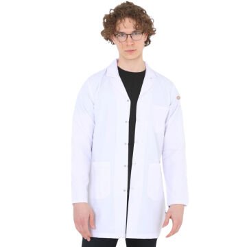 Art Elegant Beyaz Tam Boy Normal Yaka Önlük Beden XL