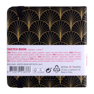 Talens Art Creation Eskiz Bloğu Sert Kapak 140gr 12x12cm Art Deco 80yp