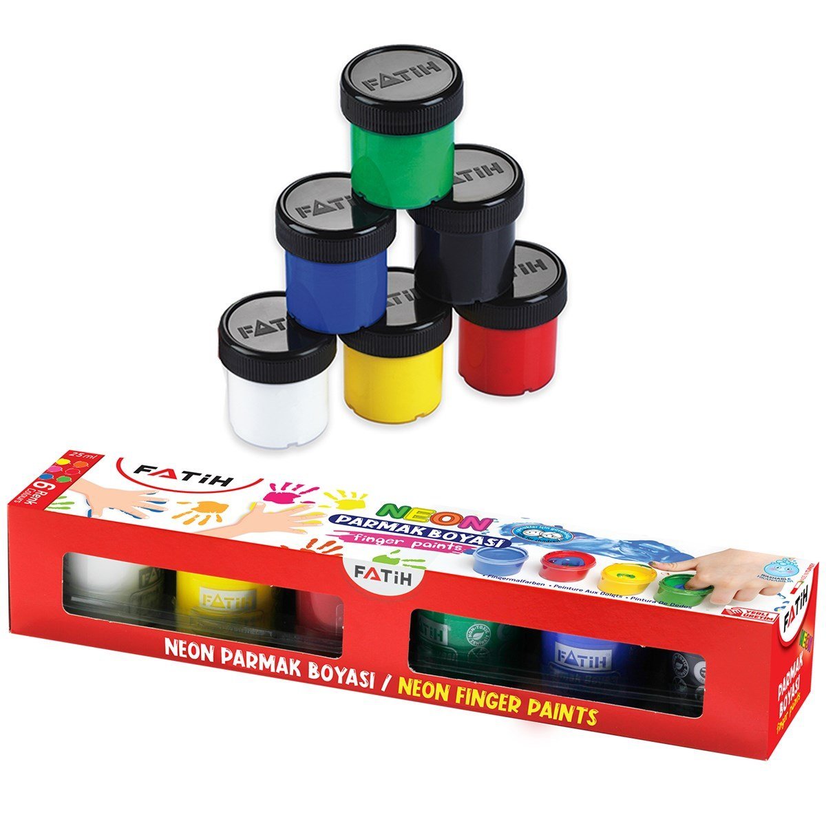 Fatih Parmak Boyası Neon 6 Renk